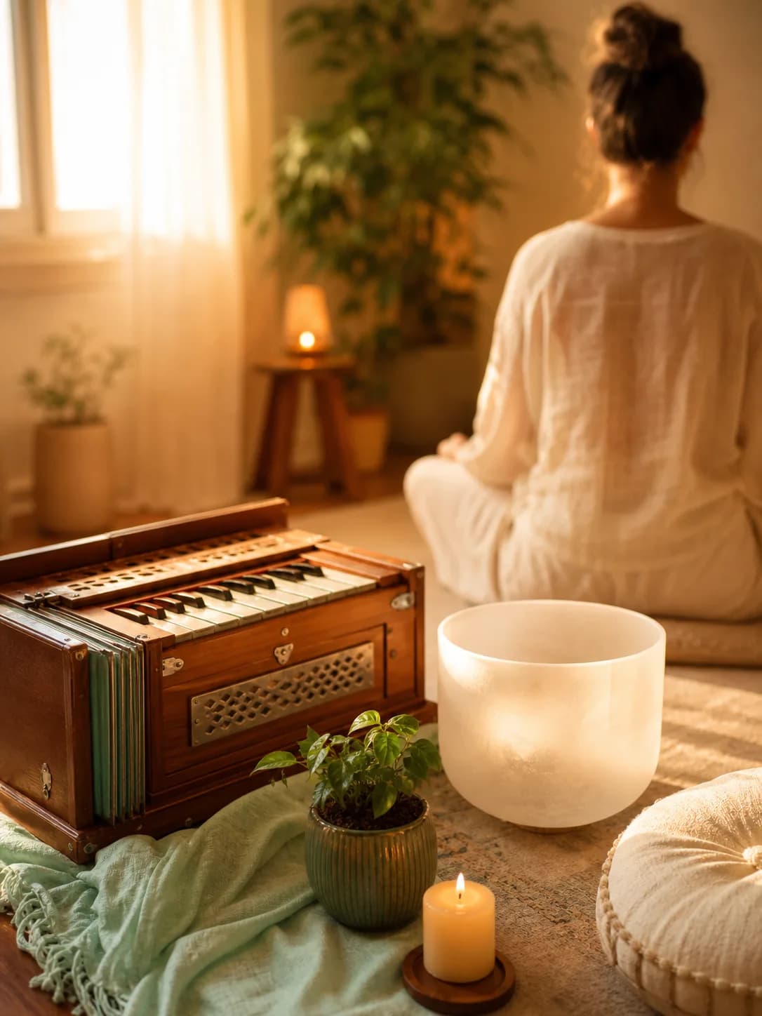 Harmonium und Klanginstrumente – Alexandras Arbeitsraum